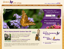 Tablet Screenshot of gardenswithwings.com